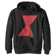 Bluzy dla chłopców - Marvel Chłopięca bluza z kapturem z motywem wdowy, czarna, S, czarny, S - miniaturka - grafika 1