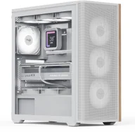 Obudowy komputerowe - Aerocool D501A PC-Gehäuse, Midi-Tower, ATX, Tempered Glass - weiß - miniaturka - grafika 1