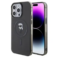 Etui i futerały do telefonów - Karl Lagerfeld Etui IML Ikonik Magsafe do iPhone 15 Pro Max 6,7 cala Czarny KLHMP15XHFCKNOK - miniaturka - grafika 1