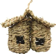 Akcesoria dla gryzoni - Panama Pet Panama Pet podwójna lęgówka z trzciny 20 x 12,5 x 18,5 cm - miniaturka - grafika 1