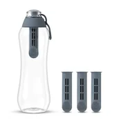 Butelki filtrujące - Butelka filtrująca Dafi SOFT 0,5 l stalowa z 4 filtrami - miniaturka - grafika 1