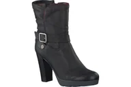 Botki damskie - Buty damskie Tommy Hilfiger Denim Clarisa botki skórzane czarne-37 - miniaturka - grafika 1