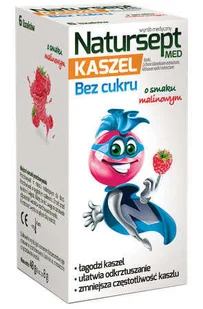 Aflofarm Natursept Med Kaszel, lizaki bez cukru, 6 sztuk | !!! 9098206 - Przeziębienie i grypa Aflofarm Natursept Med Kaszel, lizaki bez cukru, 6 sztuk | !!! 9098206 - Przeziębienie i grypa - miniaturka - grafika 1