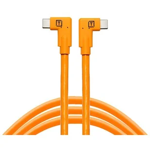 Kabel USB-C - USB-C kątowy TETHER TOOLS Pro 50 cm Pomarańczowy - Akcesoria fotograficzne - miniaturka - grafika 1