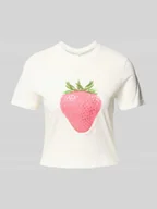 Koszulki i topy damskie - T-shirt o kroju regular fit z czystej bawełny model ‘KELLY LIFE’ - miniaturka - grafika 1