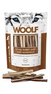 Woolf Woolf Long Rabbit and Cod Sandwich Przysmak dla Psa 10g - Przysmaki dla psów - miniaturka - grafika 1