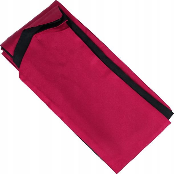 Satynowa Opaska Na Oczy I Do Wiązania BDSM Dwustronna Czarna Czerwona