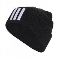 Czapki damskie - Czapka adidas 3-Stripes Beanie czarna JM3064 Dorośli M/L - miniaturka - grafika 1