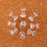 Inne - TEMU 200 Sztuk, Proste, Przezroczyste Szpilki O Dużej Pojemności, Dekoracyjne Pocztówki Ze Zdjęciami, Przezroczyste Szpilki Z Dużą Główką - miniaturka - grafika 1