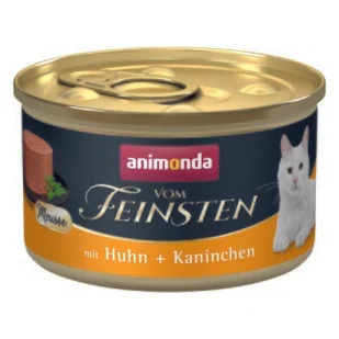 animonda vom Feinsten Adult Kurczak i królik 12x85 g - Mokra karma dla kotów - miniaturka - grafika 1