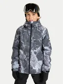 Kurtki narciarskie - Quiksilver Kurtka snowboardowa Mission Printed EQBTJ03223 Szary Regular Fit - miniaturka - grafika 1