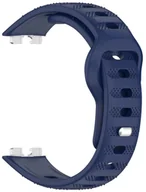Akcesoria do smartwatchy - SILIKONOWY PASEK DO HUAWEI BAND 8 / 9 / 10 GRANATOWY - miniaturka - grafika 1