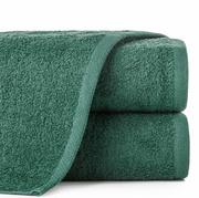 Ręczniki - Ręcznik bawełniany 70x140 GŁADKI 1 jednokolorowy ciemna zieleń - miniaturka - grafika 1