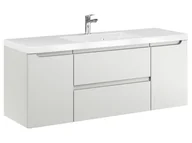 Szafki łazienkowe - Szafka Wisząca Z Umywalką ETH 120 cm D - Kaszmir Mat - miniaturka - grafika 1