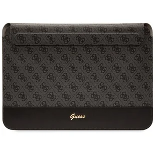 Guess Sleeve GUCS14PS4SGK 14" czarny/ black 4G Stripe Metal Logo - Plecaki - miniaturka - grafika 1