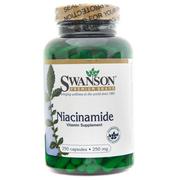 Suplementy naturalne - SWANSON Niacinamide (Niacynamid) 250 mg - 250 kapsułek - miniaturka - grafika 1