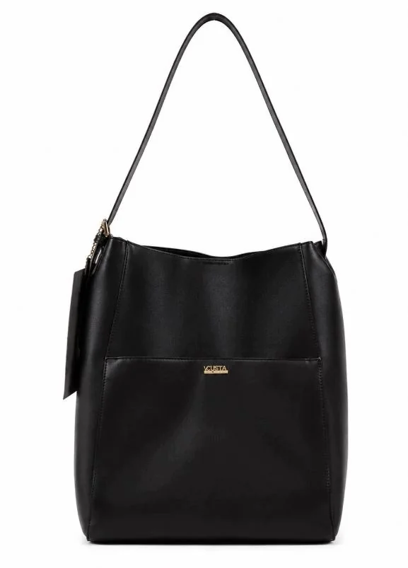 VENEZIA torebka shopper skóra naturalna czarny
