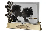 Ramki na zdjęcia - Ramka na zdjęcie formatu 10x15 cm., metalowa CK-954 BR - miniaturka - grafika 1