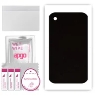 Folie ochronne do telefonów - Folia naklejka skórka strukturalna na TYŁ Zamsz do Apple iPhone 3GS - Zamsz Czarny - apgo SKINS - miniaturka - grafika 1