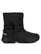 Buty dla dziewczynek - Hunter Śniegowce JFT6166WWU-BLK Czarny - miniaturka - grafika 1