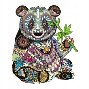 PUZZLE DREWNIANE DLA DOROSŁYCH PREZENT PANDA A3 - Puzzle - miniaturka - grafika 1