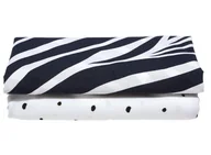 Rożki i beciki - Motherhood, Otulacze flanelowe Premium, Zebra niebieska, 80x120 cm, 2 szt. - miniaturka - grafika 1
