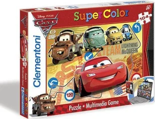 CLEMENTONI 27801 Puzzle 104el. CARS 2 TEAM - Puzzle - miniaturka - grafika 1