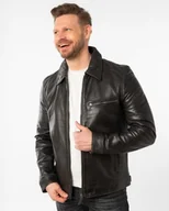 Kurtki męskie - Męska kurtka skórzana -Berink - miniaturka - grafika 1