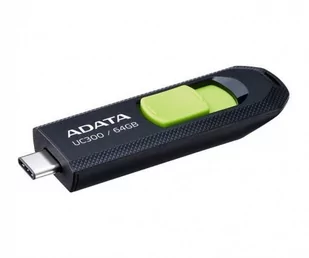 ADATA FLASHDRIVE UC300 64GB USB 3.2 BLACK&GREEN - Pendrive - miniaturka - grafika 1