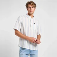 Koszule męskie - LEE POPOVER SHIRT SS SHY BLUE 112364226 XL - miniaturka - grafika 1