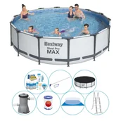 Baseny ogrodowe - Basen Plus Akcesoria - Bestway Steel Pro MAX 427x107 cm Okrągły - miniaturka - grafika 1