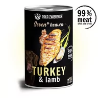 Mokra karma dla psów - Paka Zwierzaka Seven Heaven Karma Mokra Indyk z Jagnięciną 400g - miniaturka - grafika 1