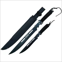 Miecz Katana Ninja x 2 Zestaw Treningowy 68 cm oraz 45 cm D104 - Repliki - broń - miniaturka - grafika 1