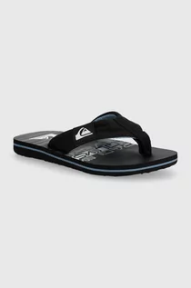 Buty dla chłopców - Quiksilver japonki dziecięce MOLO LAYBACK kolor czarny - grafika 1