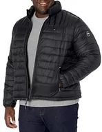 Kurtki męskie - Tommy Hilfiger Męska kurtka puchowa Ultra Loft pakowalna puchowa kurtka alternatywna płaszcz, Czarny W/naszywka, 4XL Wysoki - miniaturka - grafika 1