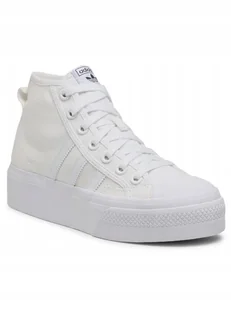 adidas Sneakersy Nizza Platform Mid W FY2782 Biały roz 37 1/3 - Sneakersy damskie - miniaturka - grafika 1