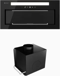 Globalo Silentio 60.2 Black + Turbina TW 2.1 one size - Okapy kuchenne - miniaturka - grafika 1