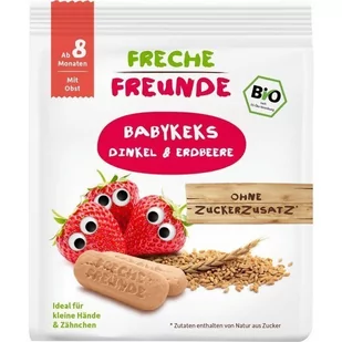 Erdbar Biszkopty Orkiszowe Truskawkowe 100g - ERD21014 - Desery dla dzieci - miniaturka - grafika 1