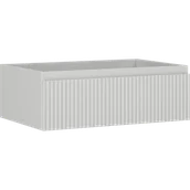 Szafki łazienkowe - Mexen Rivel szafka łazienkowa podumywalkowa 70 cm, 1 szuflada, ryflowana , szara mat - 91A20-07023-1-BF62 - miniaturka - grafika 1