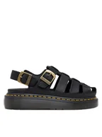 Sandały damskie - Dr. Martens Sandały Wrenlie DM31524001 Czarny - miniaturka - grafika 1