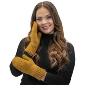 Rękawiczki - Vivisence 7015R Ciemny Żółty Uni Rękawiczki Dzianinowe Z 1 Palcem - miniaturka - grafika 1