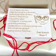 Gadżety dla niej i dla niego - Pudełeczko Z podziękowaniami prezent dla Nauczyciela Herbaciarka - miniaturka - grafika 1