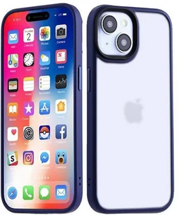 MX RIBBED CAM IPHONE 15 6.1 DARK BLUE / GRANATOWY - Etui i futerały do telefonów - miniaturka - grafika 1