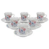 Serwisy do kawy i herbaty - Serwis kawowy porcelanowy DOMOTTI Clara 6 osób (12 elementów) - miniaturka - grafika 1