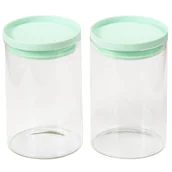 Pojemniki kuchenne - Zestaw dwóch szklanych pojemników do przechowywania, 10 x 15 cm, Kesper - miniaturka - grafika 1