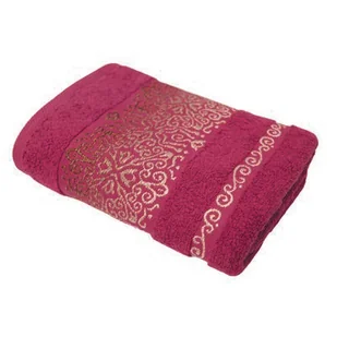 Ręcznik łazienkowy Arabesca 90 x 50 Pudrowy róż bawełna TEXPOL - Ręczniki - miniaturka - grafika 1