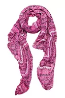 Apaszki i szaliki damskie - collezione alessandro Szalik zygzak z dodatkiem jedwabiu, wyprodukowano we Włoszech 150 cm x 80 cm, Rosa, jeden rozmiar - miniaturka - grafika 1