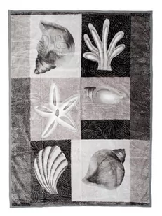 Koc Elway 160x210 owoce oceanu szare - Koce - miniaturka - grafika 1