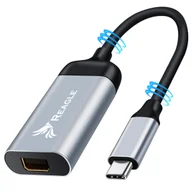 Kable komputerowe i do monitorów - ADAPTER PRZEJŚCIÓWKA USB-C Mini DISPLAYPORT 4K 60Hz TYP-C 3.2 MHL MACBOOK, Reagle - miniaturka - grafika 1