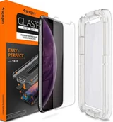 Szkła hartowane na telefon - Spigen Szkło do etui + Aplikator Glas.tr EZ Fit iPhone XR 8809613763393 - miniaturka - grafika 1